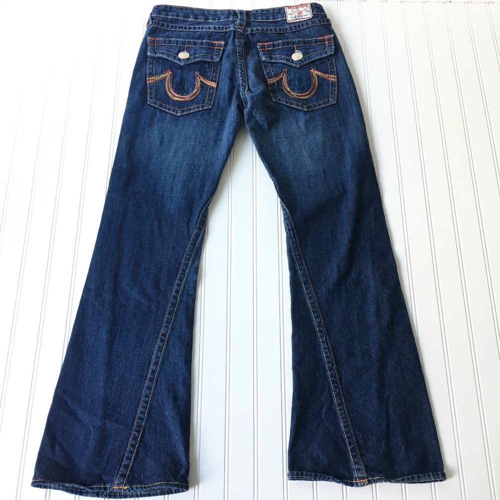 True Religion Rainbow Joey Jeans Womens Waist 32"
